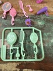 Vintage Beauty Secrets Barbie Carry Case Perfume Hair Brush Comb Mirror