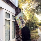 German Wirehaired Pointer Spring Path Flag Canvas House Size Dac6634chf