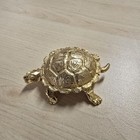 Vintage 2    Rare Brass Turtle Trinket Dish Ash Tray Jewelry Coins Purfume