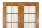 Vintage 10 Lite Painted Steel Entry French Double Doors 59 25 X 83 125 In 