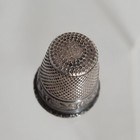 Vintage 925 Germany Sterling Silver Thimble - Size 4  Rose Flower Pattern Estate