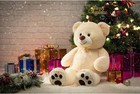Cute Giant Teddy Bear Big Huge Stuffed Animal Large Soft Plush Toy - Beige