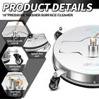 18  Pressure Washer Surface Cleaner 4000psi W  Handles   Wheels Stainless Steel