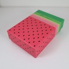 Betsey Johnson Crystal Watermelon Pink Key Fob Keychain Bag Charm Nib