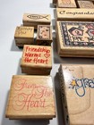  49d Vintage Mixed Lot Of 27 Rubber Stamps