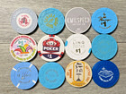 Lot Of 12  Mostly Las Vegas Casino Chips 