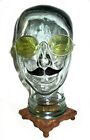Antique Willson Amber Mesh Goggles Sunglasses Vtg Old Safety Glasses Spectacles