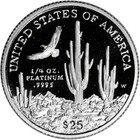 American Platinum Eagle Proof 1 4 Oz  25 - Coin In Capsule - Random Date