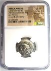 Athens Attica Silver Ar Tetradrachm 510-480 Bc - Rare Early Issue  Ngc Choice Vf