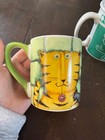 Cat Coffee Mug Lot Of 3 Debi Hron Gibson Everyday Cool Cats   Teal Cat Mug