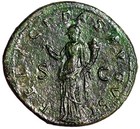 Trajan Dupondius  felicitas Holding Caduceus  Good Very Fine