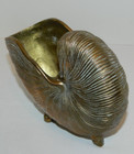 Vintage Mcm Nautilus Heavy Footed Shell Planter Beautiful 
