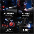 Arccaptain 165a Mig Welder 4 In 1 Large Led Display 110v 220v   Welding Helmet    