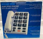 Clear Hear Amplified Big Button Phone With Talking Caller Id   Flashing Ringer