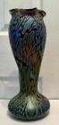 Authentic Antique Art Nouveau Rindskopf Iridescent Ruby Red 13    Large Vase