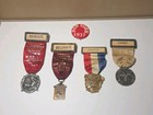 Collection Of Vintage Firemen Convention Delegate Badges  c  1933-1936  New York