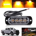4 Led Strobe Mini Light Bar 12v 24v Flashing Emergency Warning Light For Truck