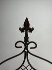 Vtg Rustic Wall Planter Wrought Iron Hanging Garden Basket Flower Wall Decor 24 