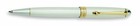 Aurora Sterling Silver   Gold  925 Pinstripe Ballpoint Pen New In Box 837