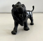 Asian Japanese chinese   Roaring Lion Bronze Signed Vintage Antique