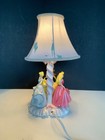 Vintage Disney Princess Table Lamp On Heart Base
