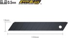 Olfa Ultrasharp Black Snap-off Heavy-duty Blade 5 l X 1 w X 0 1 h 