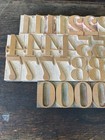 12-line 2    Wood Type Letterpress Numbers Set With A Few Extra  Fractions
