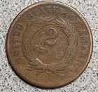 1864 Us Two Cent Piece   Coin  2645