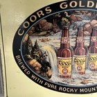 Vintage Coors Golden Beer Metal Tin Sign Waterfall Bar Decor Made In Usa 11x15