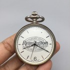 Vintage Remington Pocket Watch 47mm Leather Case New Battery