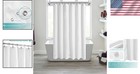 72x72 Lightweight Peva Shower Curtain Liner - Waterproof   Magnetic Support