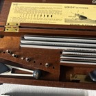 Vintage 1960s K e Leroy Lettering Drafting Set In Wood Box Incomplete Set Read
