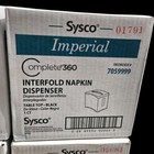 Sysco Napkin Dispenser Interfold Lot 4 Imperial Black Table Top Complete 360 Nib