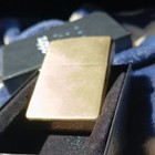 Zippo 24kt Gold Plated Collectible Windproof Lighter With Original Box 