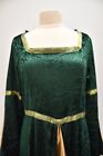 Green Velvet Renaissance Gown  Ren Faire Medieval Dress