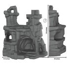 Timmee Processed Plastic Battle Mountain Tim Mee Army Men Dark Gray Cave Display