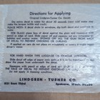 Vintage Illinois State Map Souvenir Water Slide Decal Lindgren-turner Co 