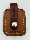 Vintage Brown Leather Harley Davidson Zippo Lighter Belt Pouch Holder