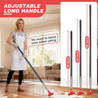 Floor Scraper Long Handle Heavy Duty  30 -58  Long  4  Wide Blade   Razor Bla   