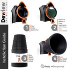 Dewiew For Seestar S30 Pro - Dew Shield  Wide-angle Cam Hood  2   Filter Holder