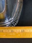 Vintage Kromex Square Glass Swirl Cake Plate With Chrome Cover Baking Serveware