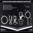 145pcs Key Chain Rings And Keychain Clips For Keychains  Lobster Claw Clasps And