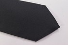 Luciano Barbera Nwt Neck Tie In Solid Black Textured Basketweave Silk 