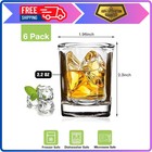 6 Pack Heavy Base Square Shot Glasses 2 2 Oz Clear Tequila Whiskey Espresso Set