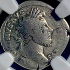 Emperor Marcus Aurelius Silver Denarius 161ad-180ad Ngc Graded Vg Roman Coin