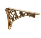 Decorative Shelf Bracket 12 Inch Antique Brass Heavy Duty 320lbs 2 Pack