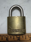 Vintage Brass 5-disc Cylinder Fraim Padlock no Key
