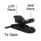 50 Suspender Clips   Plastic Pacifier Kam Clips - 1  Black - Plus Instruct