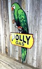 Polly Gasoline Gas Oil Large 24  Embossed Metal Steel Sign Garage Vintage New