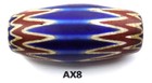 Big Old Venetian Antique Chevron Trade Bead African Ax8 Bg 82  Murano